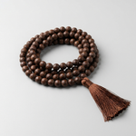 Kamalgatta lotus seed japa mala – representative image; natural seeds vary slightly