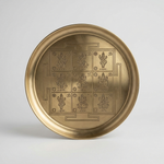 Brass Navgraha Yantra plate – representative image; hand-finished metal tone may vary