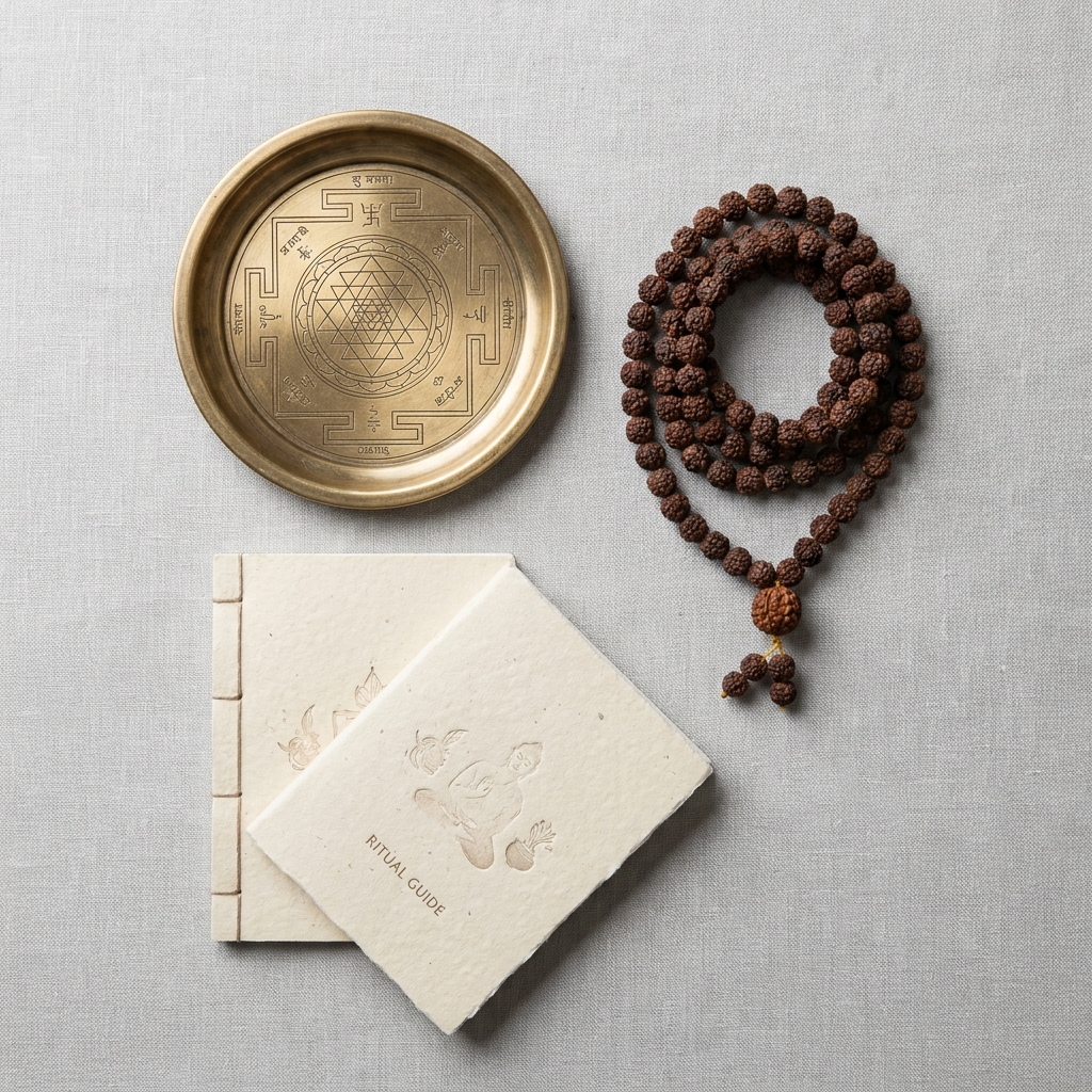 Kaal Sarp Dosh Nivaran Kit – yantra, rudraksha and ritual guide; representative image, kit contents vary slightly
