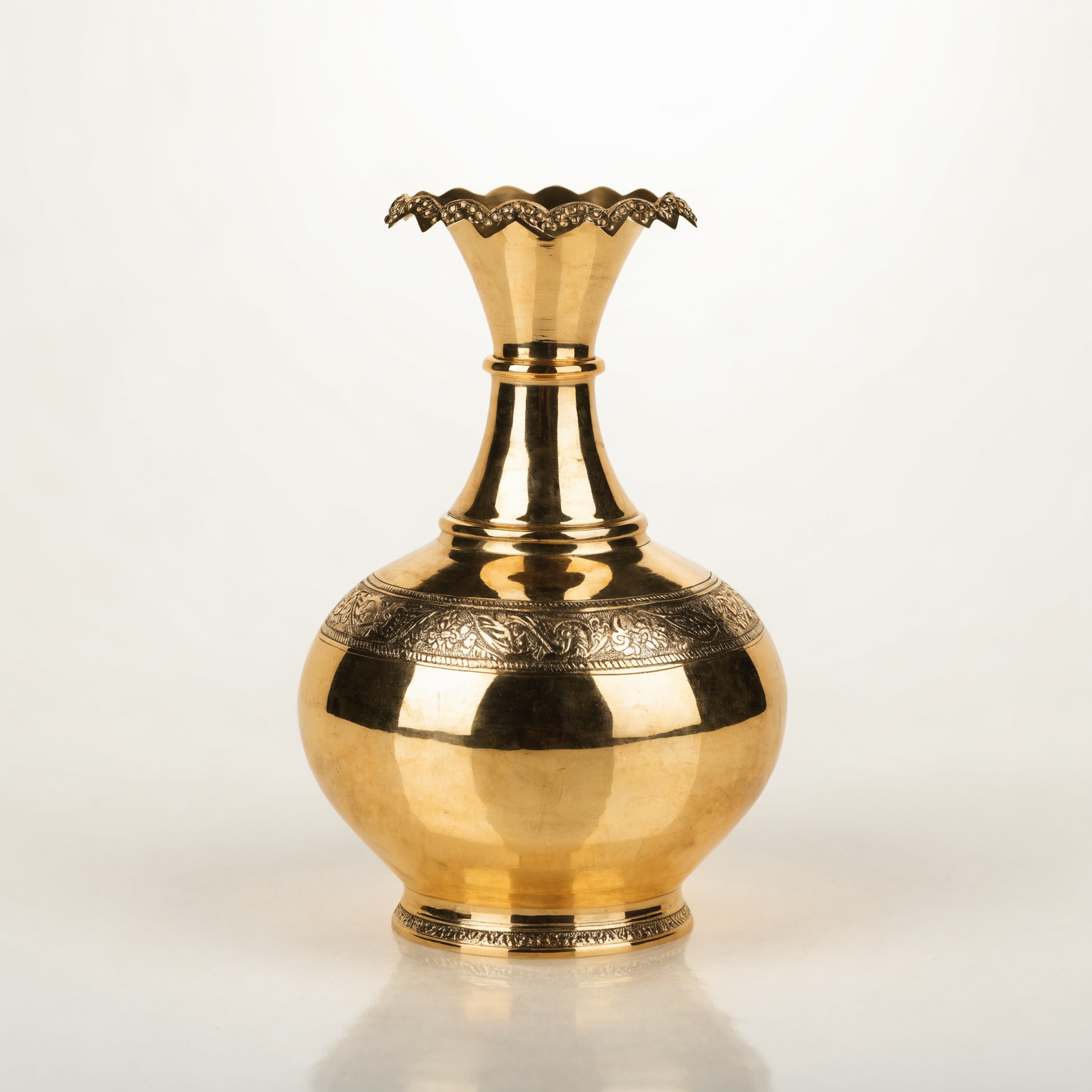 Brass Kalash for Puja - Sacred Vessel for Ceremonies and Griha Pravesh