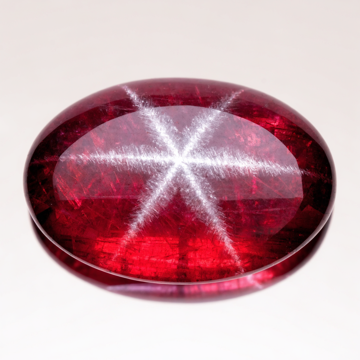 Natural Star Ruby Sun Asterism Stone
