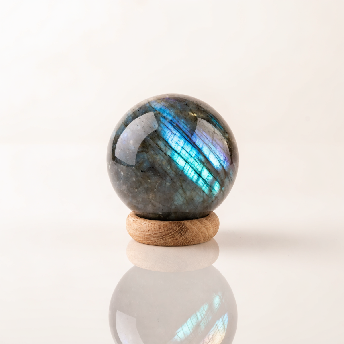 Natural Labradorite Crystal Sphere