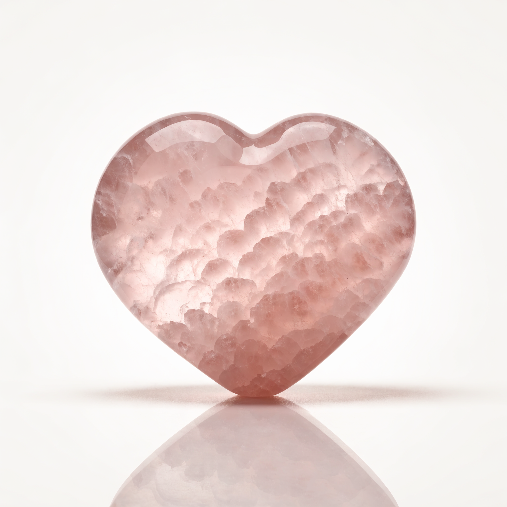 Rose Quartz Crystal Heart