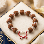 Raksha Suraksha Kavach - certified 5, 8 and 9 Mukhi Rudraksha protection bracelet