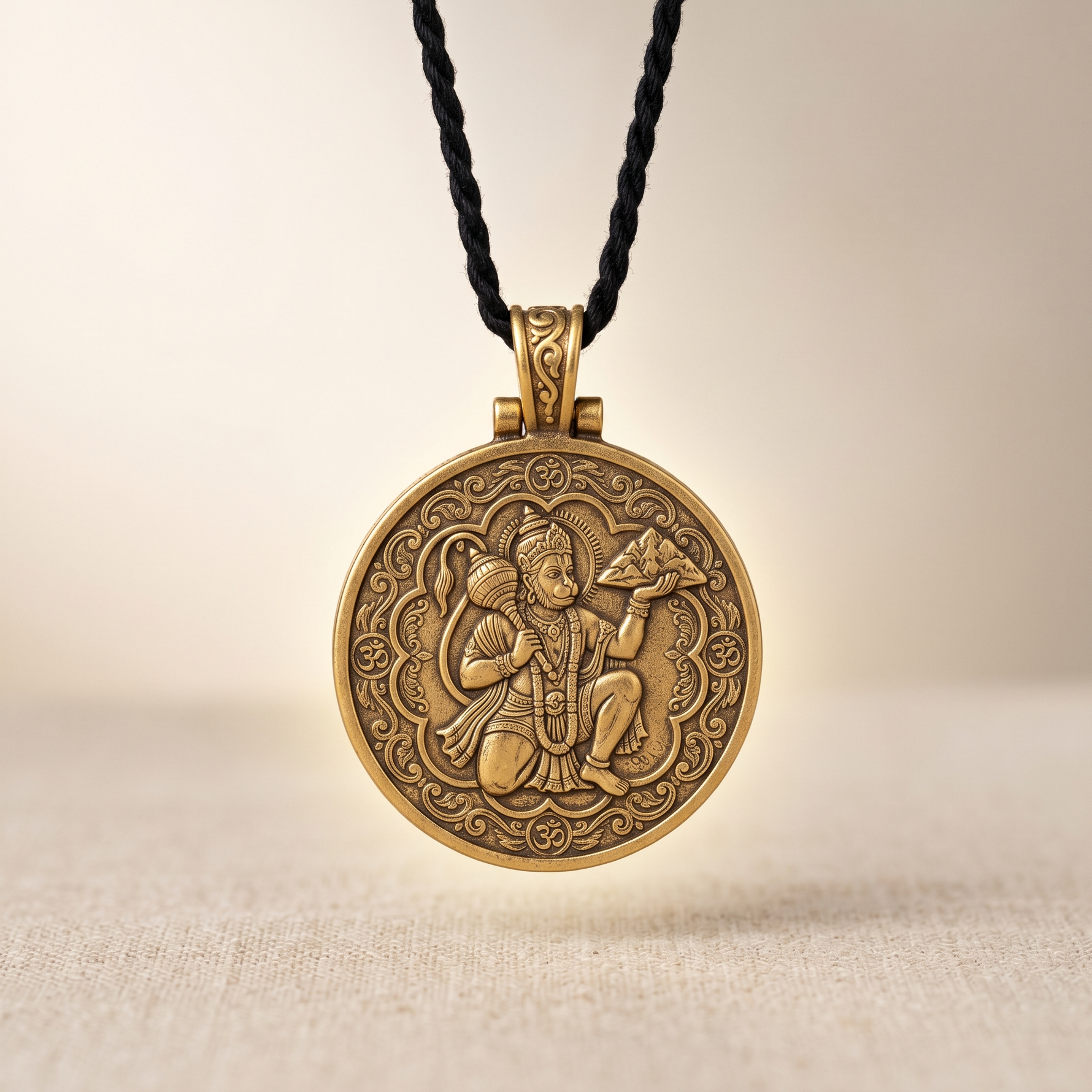 Hanuman Kavach pendant amulet for courage, strength and protection